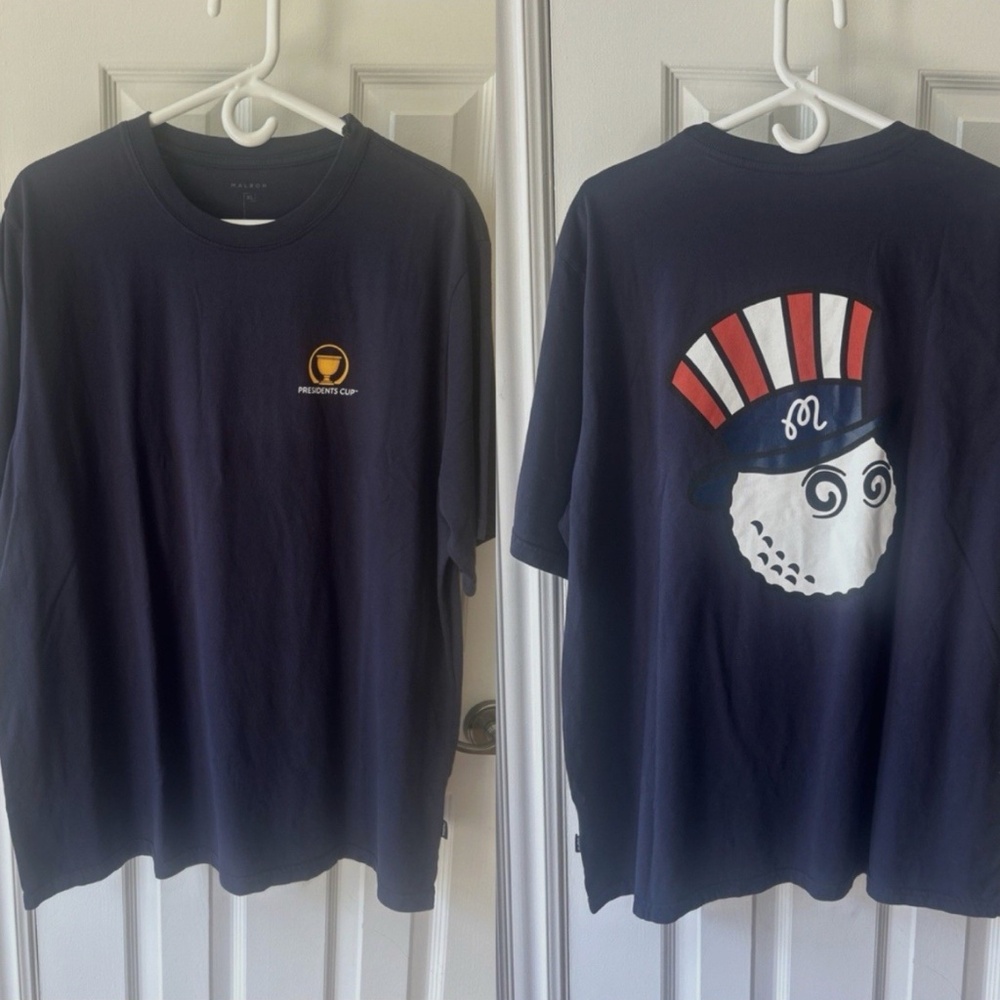 Malbon x Presidents Cup Uncle Sam Buckets Tee Navy Blue